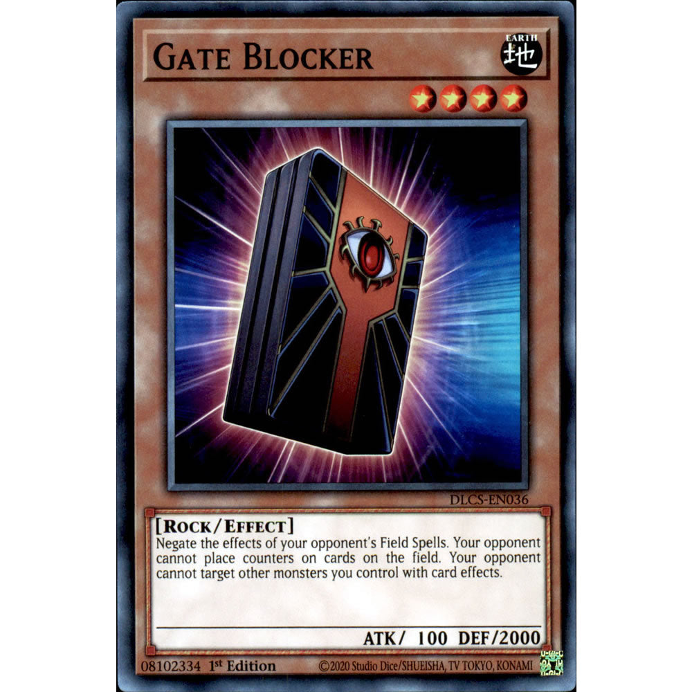 Gate Blocker DLCS-EN036 Yu-Gi-Oh! Card from the Dragons of Legend: The Complete Series Set