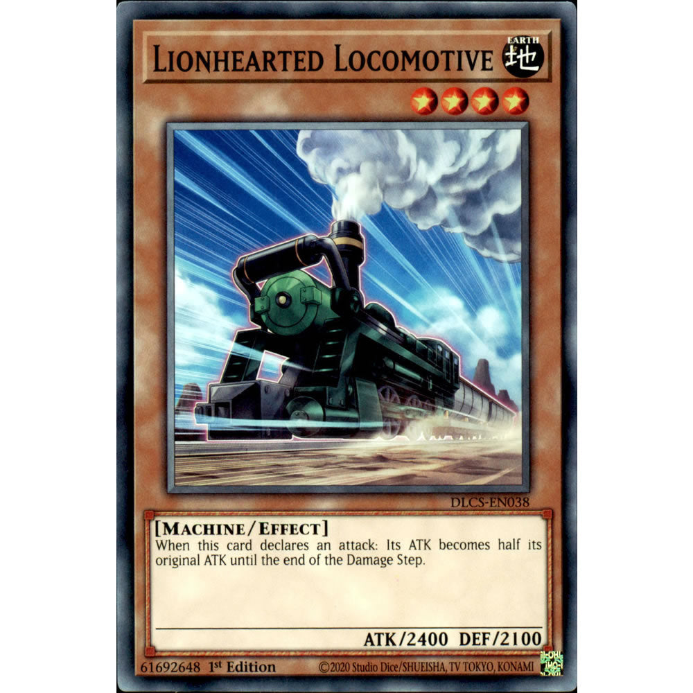 Lionhearted Locomotive DLCS-EN038 Yu-Gi-Oh! Card from the Dragons of Legend: The Complete Series Set