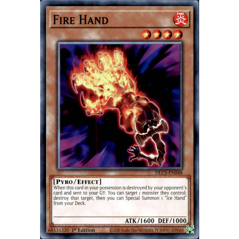 Fire Hand DLCS-EN048 Yu-Gi-Oh! Card from the Dragons of Legend: The Complete Series Set