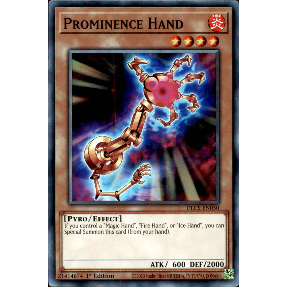 Prominence Hand DLCS-EN050 Yu-Gi-Oh! Card from the Dragons of Legend: The Complete Series Set