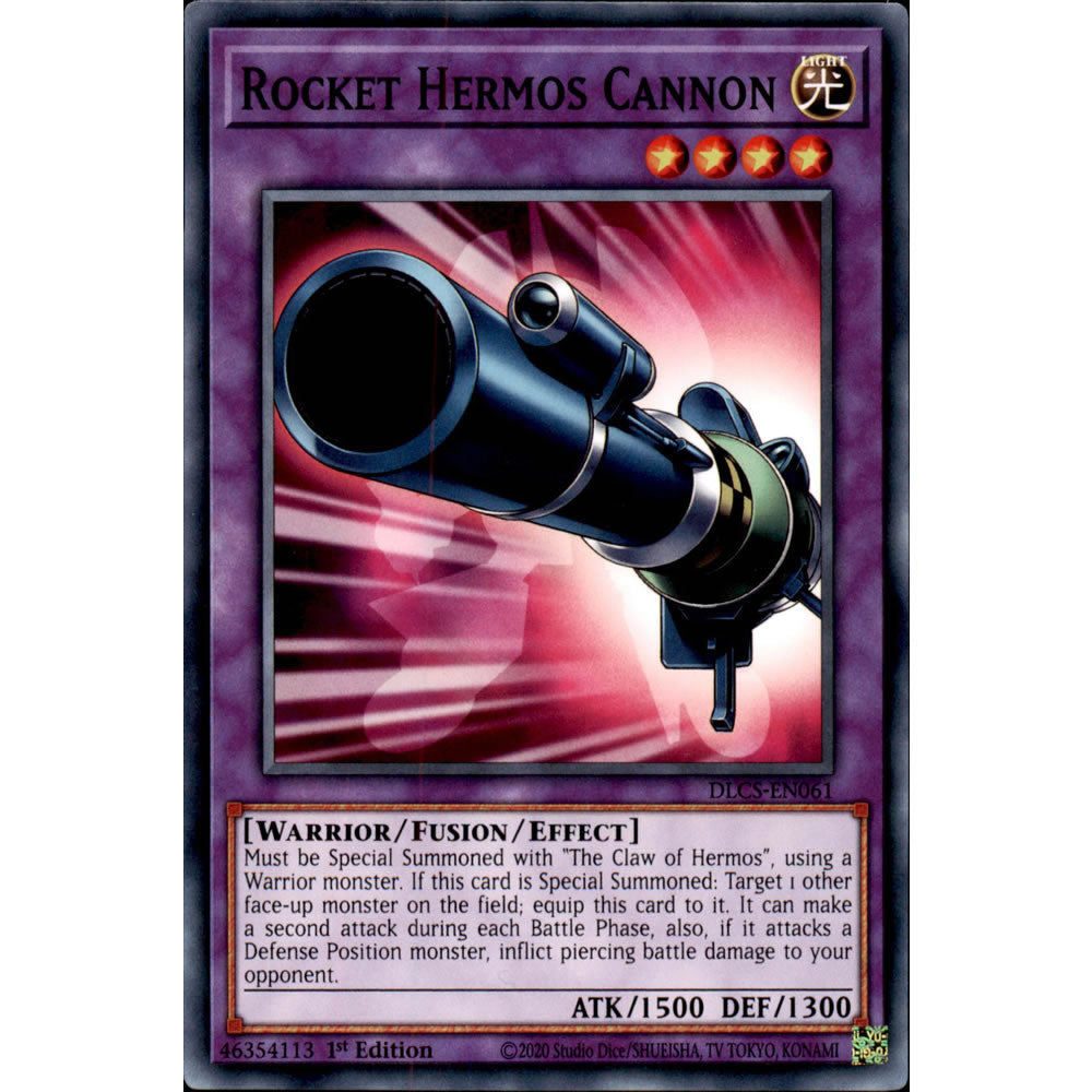 Rocket Hermos Cannon DLCS-EN061 Yu-Gi-Oh! Card from the Dragons of Legend: The Complete Series Set