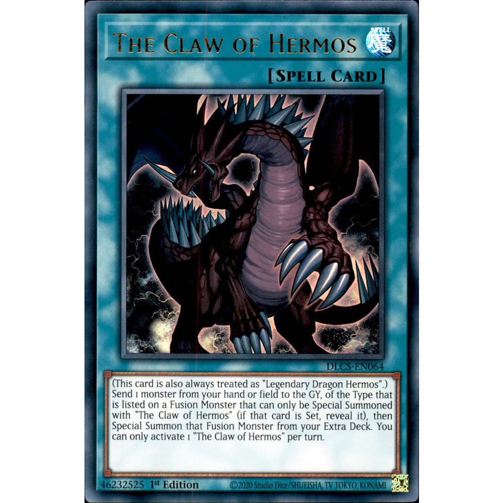 The Claw of Hermos DLCS-EN064 Yu-Gi-Oh! Card from the Dragons of Legend: The Complete Series Set