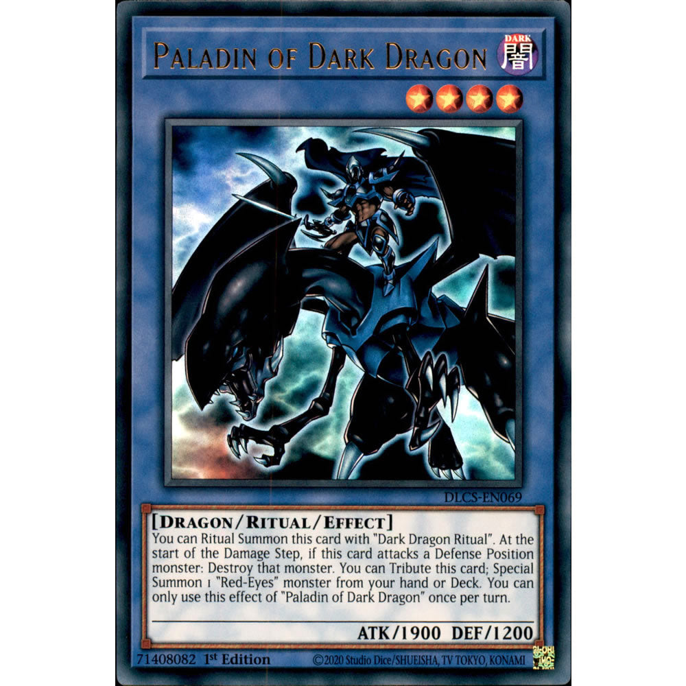 Paladin of Dark Dragon DLCS-EN069 Yu-Gi-Oh! Card from the Dragons of Legend: The Complete Series Set