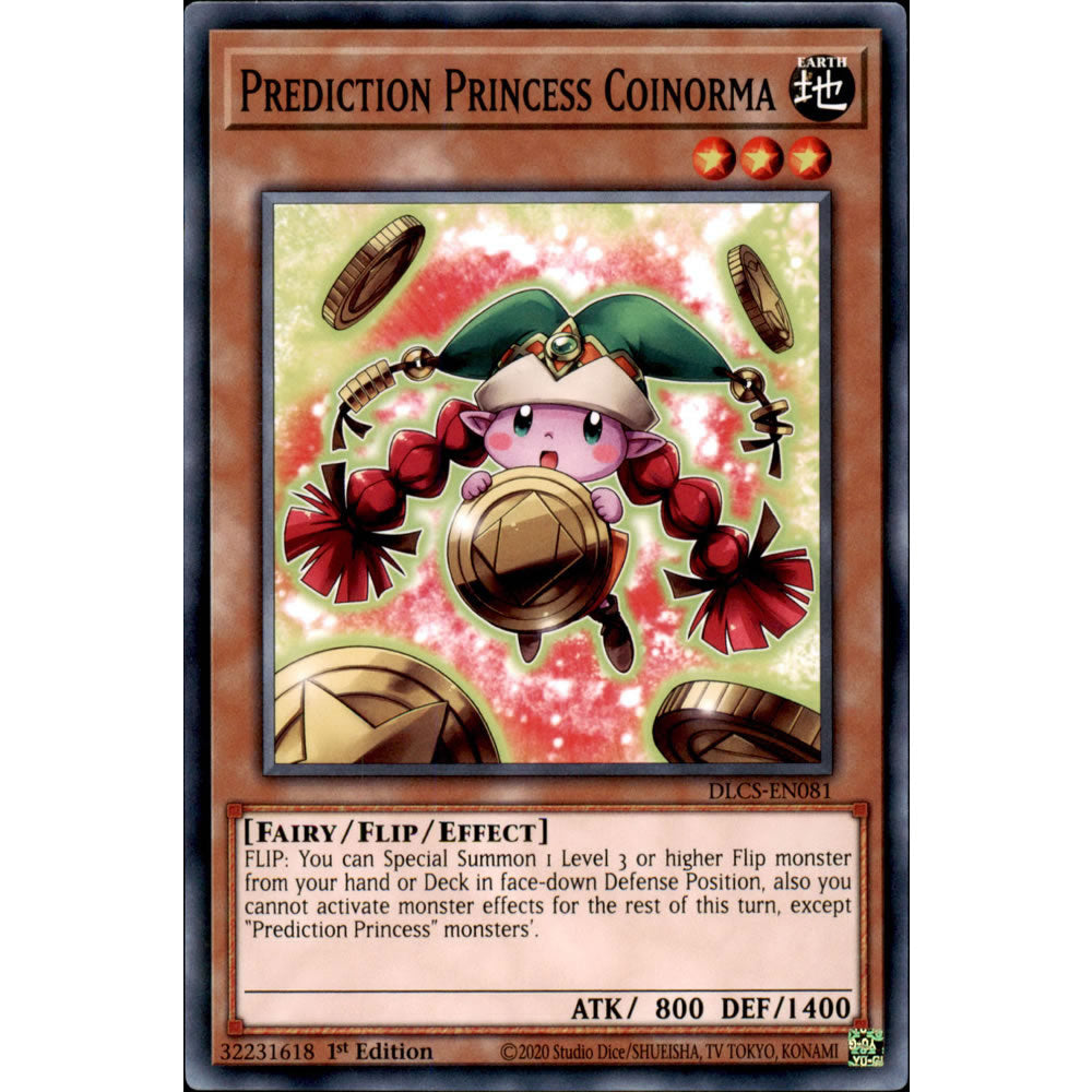 Prediction Princess Coinorma DLCS-EN081 Yu-Gi-Oh! Card from the Dragons of Legend: The Complete Series Set