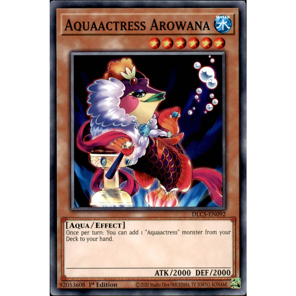 Aquaactress Arowana DLCS-EN092 Yu-Gi-Oh! Card from the Dragons of Legend: The Complete Series Set