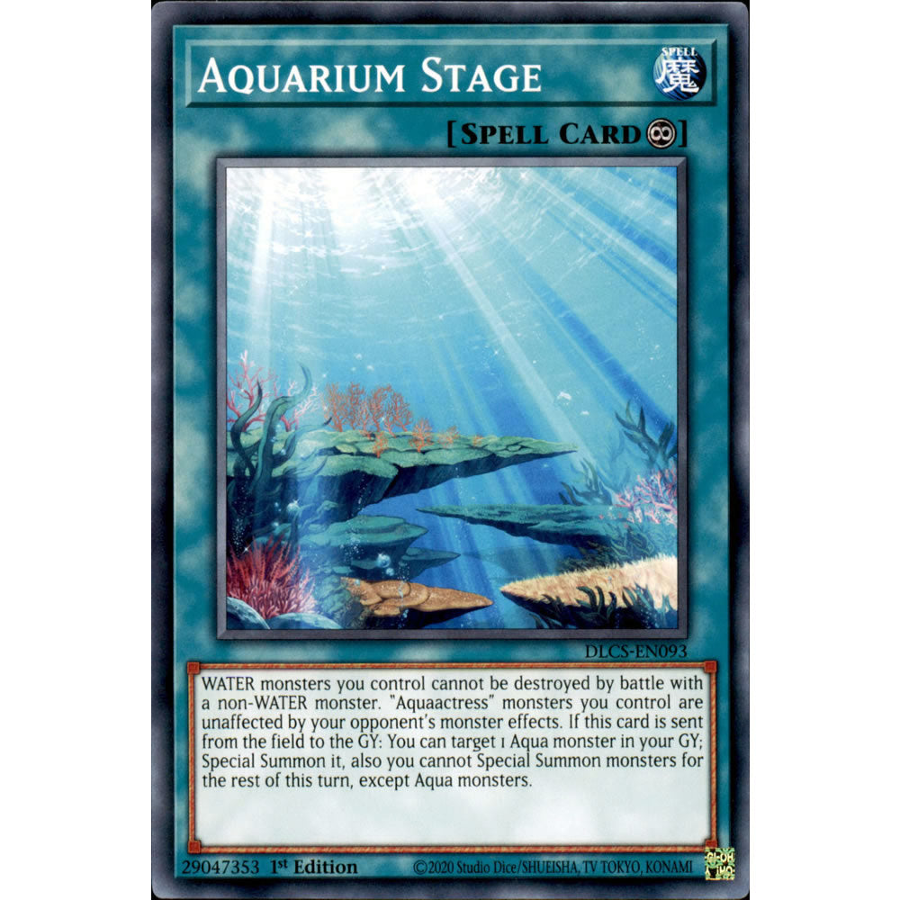 Aquarium Stage DLCS-EN093 Yu-Gi-Oh! Card from the Dragons of Legend: The Complete Series Set