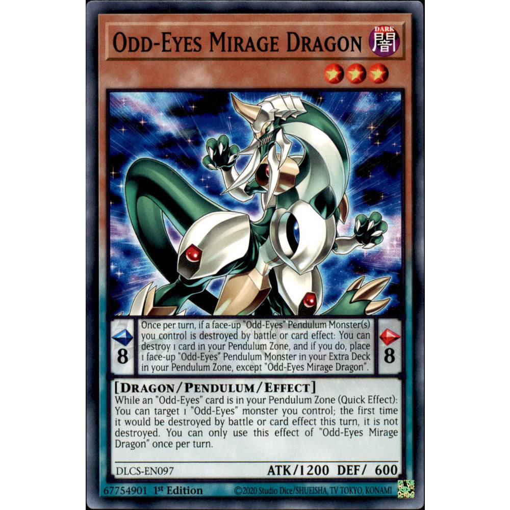 Odd-Eyes Mirage Dragon DLCS-EN097 Yu-Gi-Oh! Card from the Dragons of Legend: The Complete Series Set