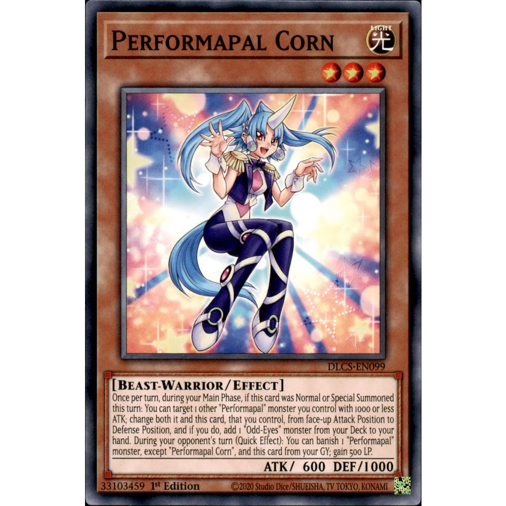 Performapal Corn DLCS-EN099 Yu-Gi-Oh! Card from the Dragons of Legend: The Complete Series Set