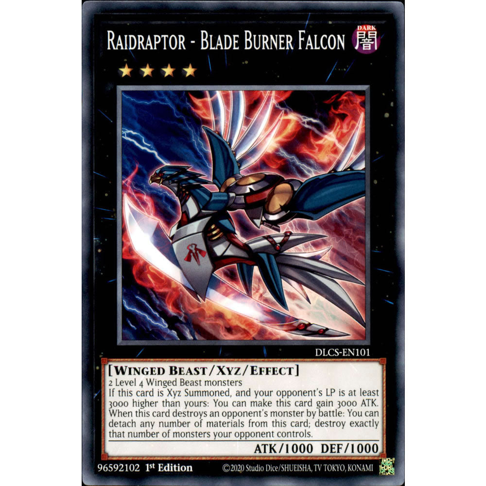 Raidraptor - Blade Burner Falcon DLCS-EN101 Yu-Gi-Oh! Card from the Dragons of Legend: The Complete Series Set