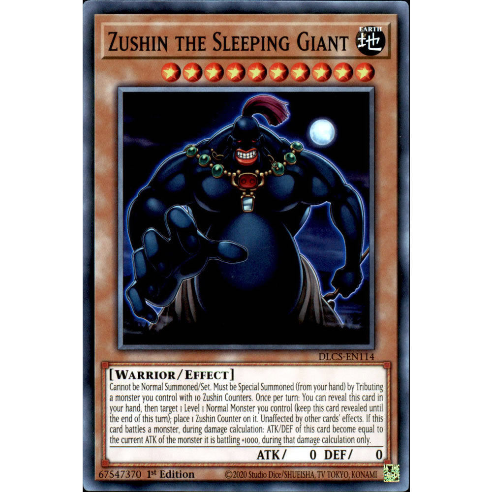 Zushin the Sleeping Giant DLCS-EN114 Yu-Gi-Oh! Card from the Dragons of Legend: The Complete Series Set