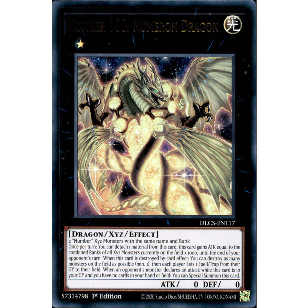 Number 100: Numeron Dragon DLCS-EN117 Yu-Gi-Oh! Card from the Dragons of Legend: The Complete Series Set