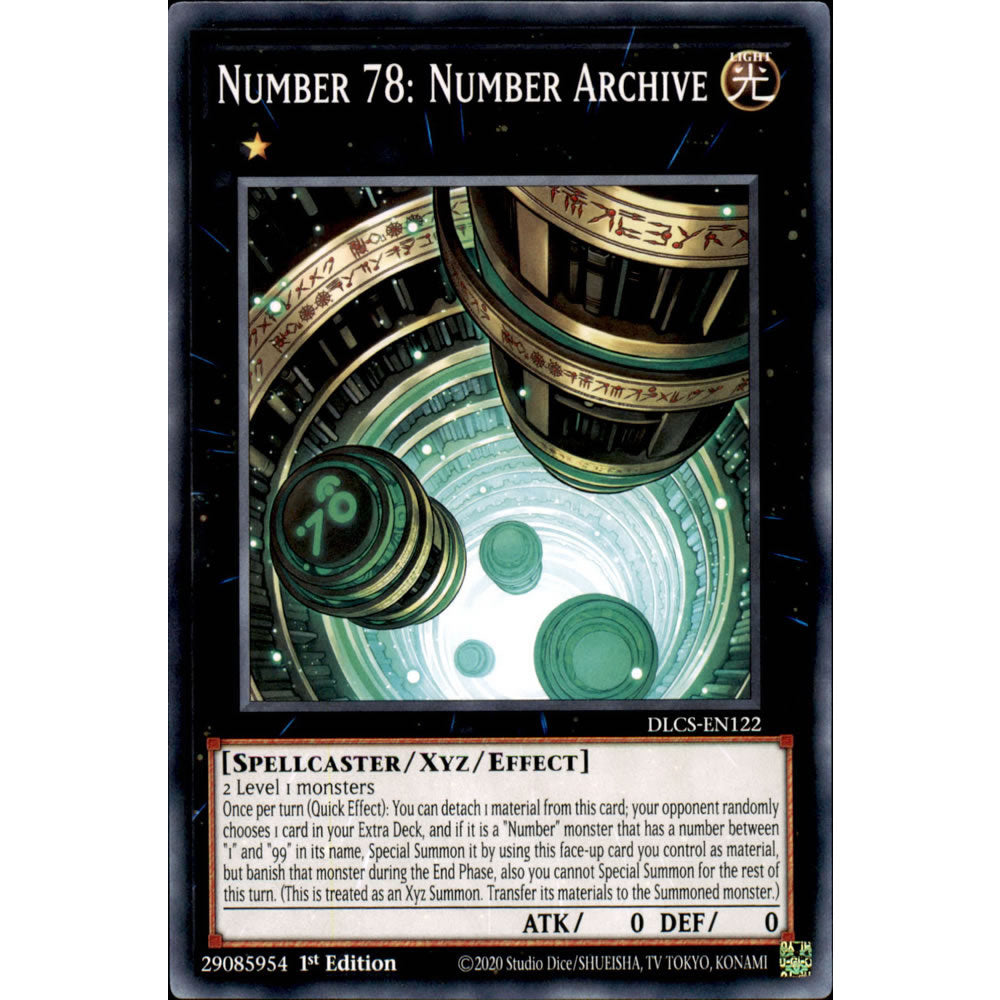 Number 78: Number Archive DLCS-EN122 Yu-Gi-Oh! Card from the Dragons of Legend: The Complete Series Set