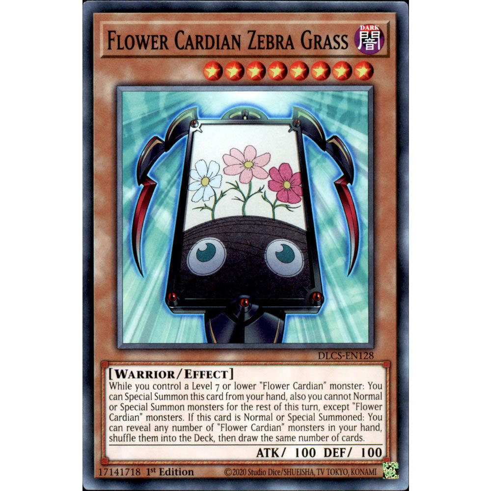 Flower Cardian Zebra Grass DLCS-EN128 Yu-Gi-Oh! Card from the Dragons of Legend: The Complete Series Set