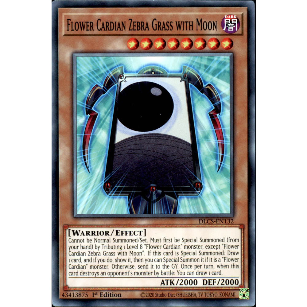 Flower Cardian Zebra Grass with Moon DLCS-EN132 Yu-Gi-Oh! Card from the Dragons of Legend: The Complete Series Set