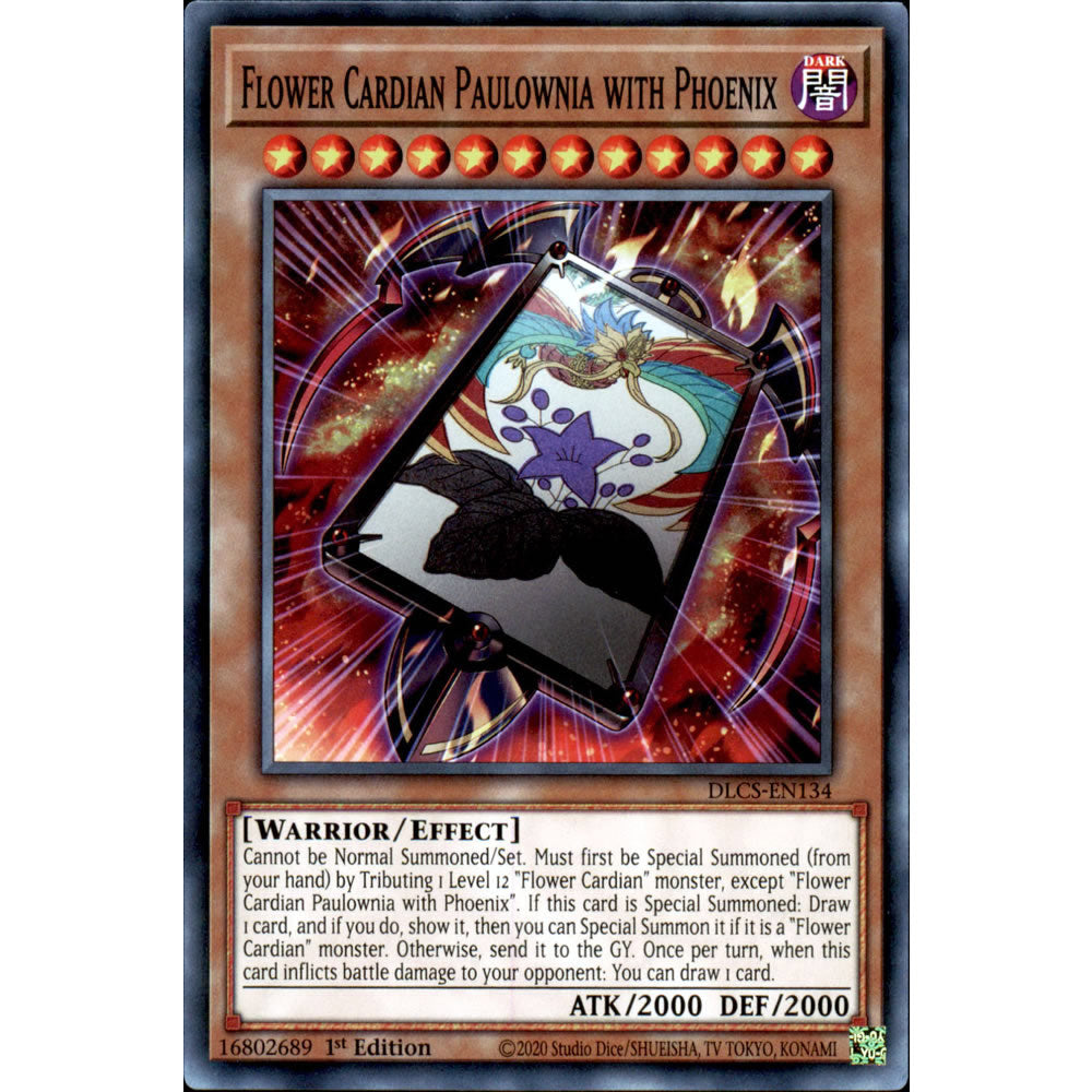 Flower Cardian Paulownia with Phoenix DLCS-EN134 Yu-Gi-Oh! Card from the Dragons of Legend: The Complete Series Set