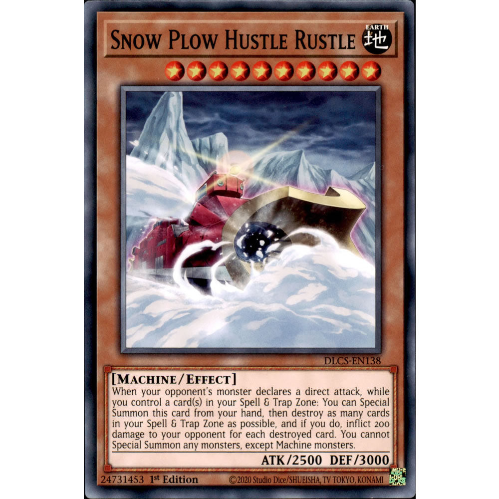 Snow Plow Hustle Rustle DLCS-EN138 Yu-Gi-Oh! Card from the Dragons of Legend: The Complete Series Set