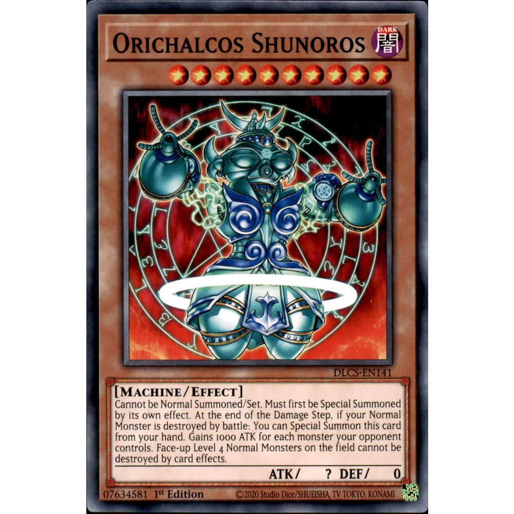 Orichalcos Shunoros DLCS-EN141 Yu-Gi-Oh! Card from the Dragons of Legend: The Complete Series Set