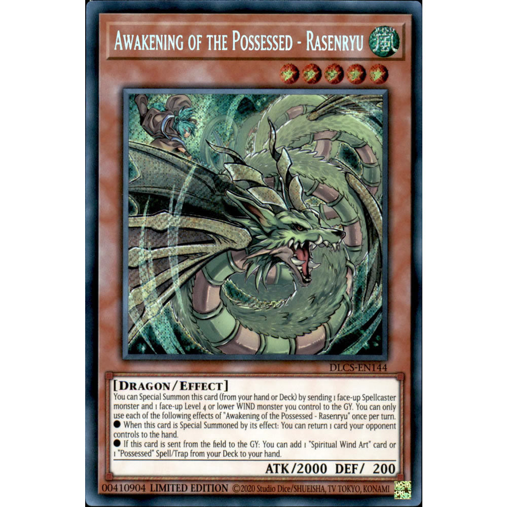 Awakening of the Possessed - Rasenryu DLCS-EN144 Yu-Gi-Oh! Card from the Dragons of Legend: The Complete Series Set