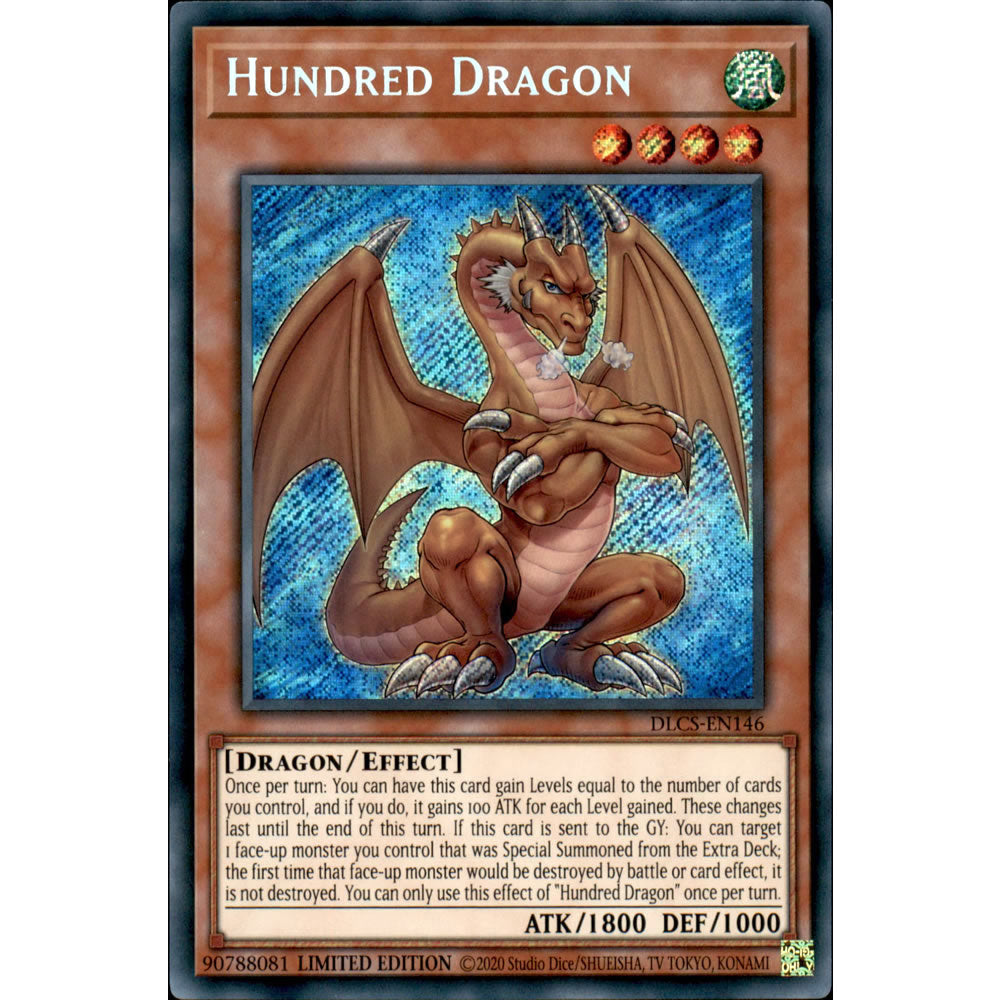 Hundred Dragon DLCS-EN146 Yu-Gi-Oh! Card from the Dragons of Legend: The Complete Series Set