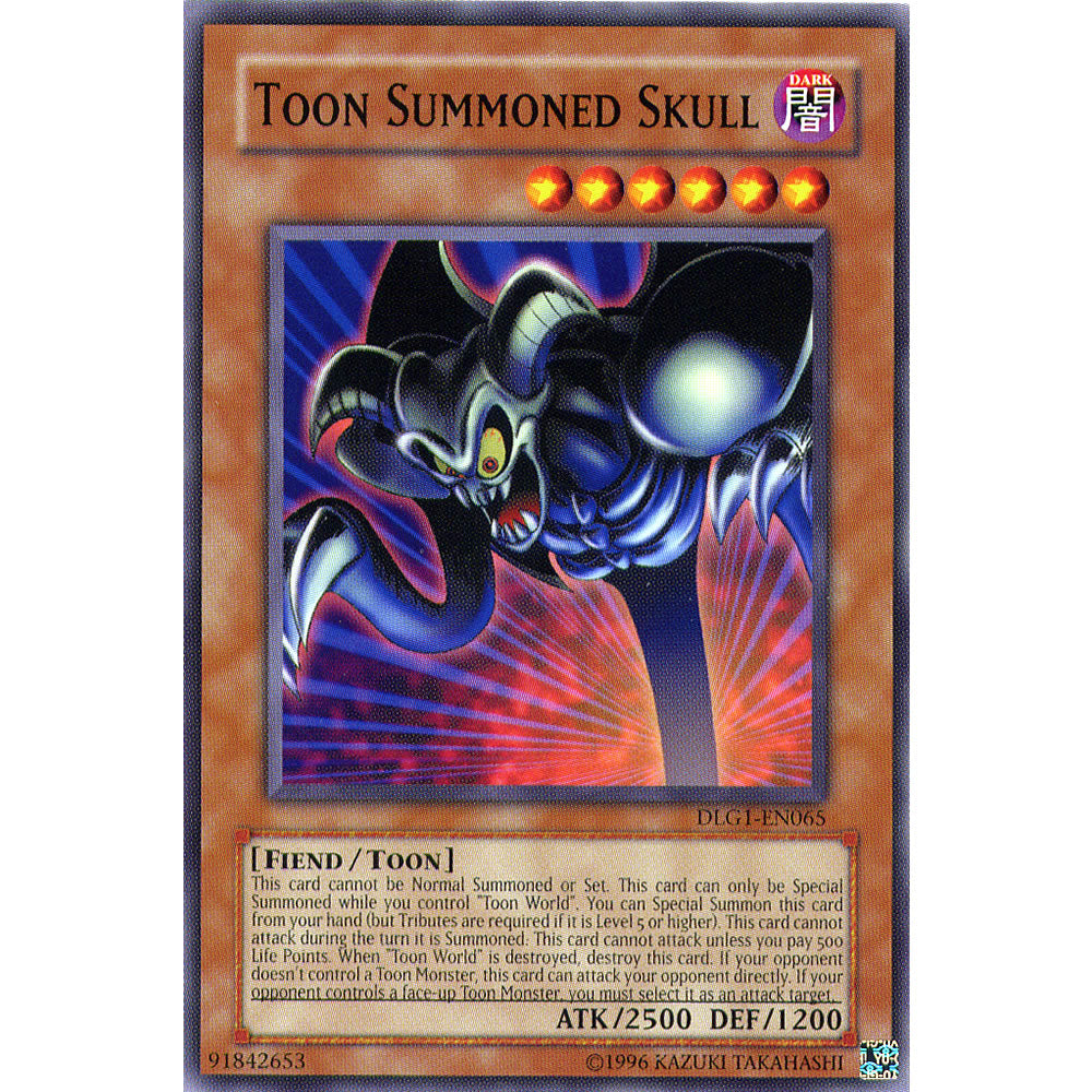 Toon Summoned Skull DLG1-EN065 Yu-Gi-Oh! Card from the Dark Legends Set