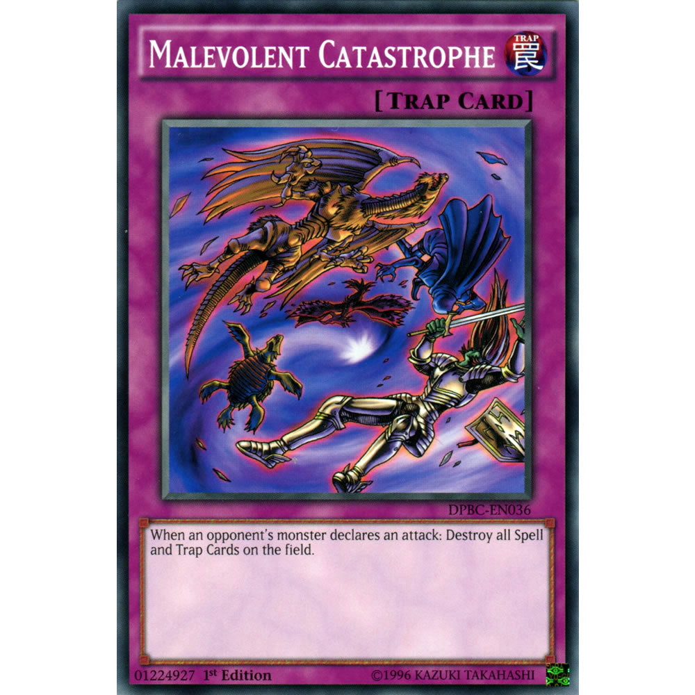 Malevolent Catastrophe DPBC-EN036 Yu-Gi-Oh! Card from the Duelist Pack: Battle City Set