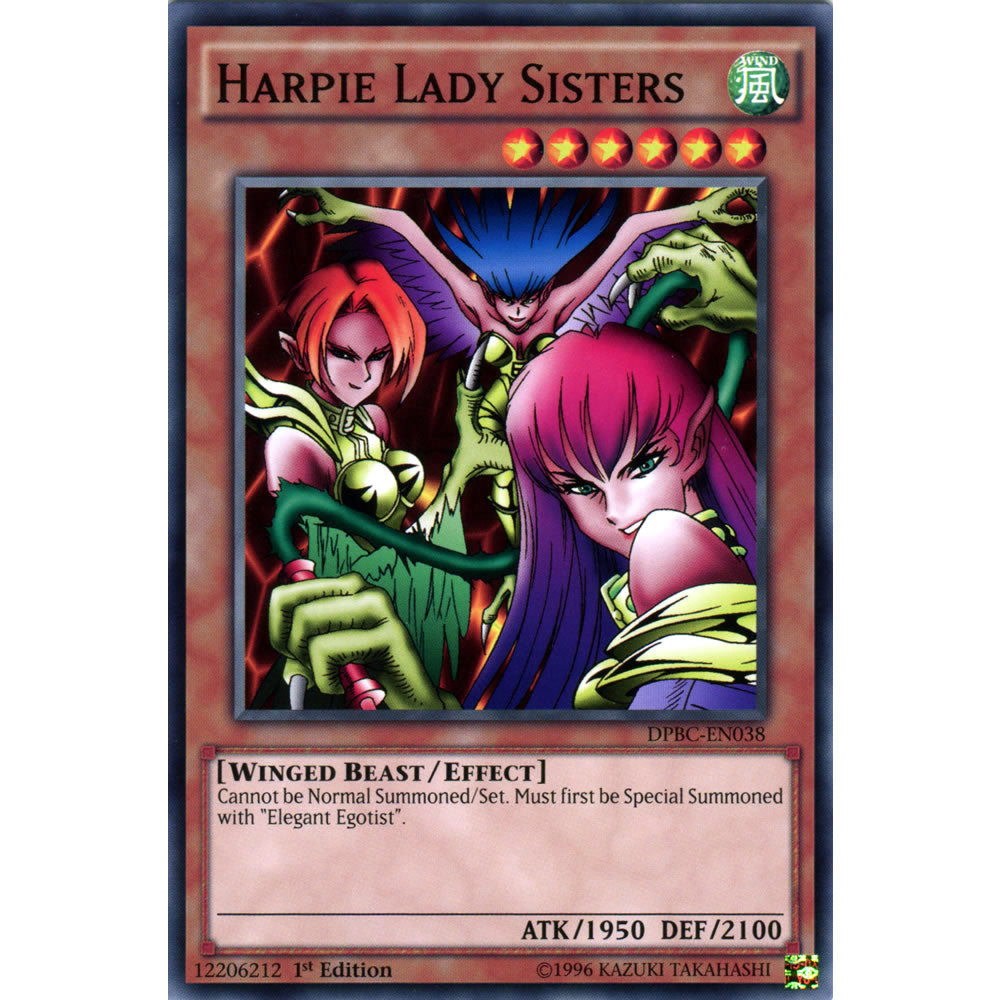 Harpie Lady Sisters DPBC-EN038 Yu-Gi-Oh! Card from the Duelist Pack: Battle City Set