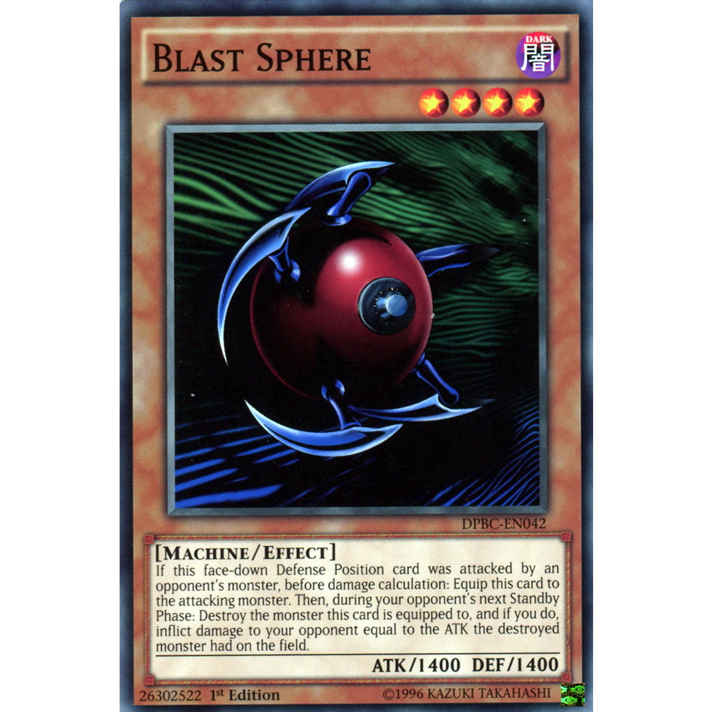 Blast Sphere DPBC-EN042 Yu-Gi-Oh! Card from the Duelist Pack: Battle City Set