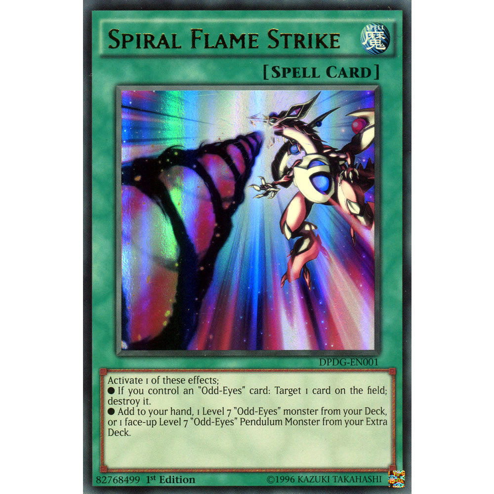 Spiral Flame Strike DPDG-EN001 Yu-Gi-Oh! Card from the Duelist Pack: Dimensional Guardians Set