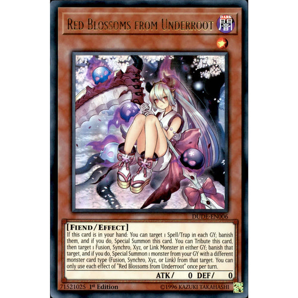 Red Blossoms from Underroot DUDE-EN006 Yu-Gi-Oh! Card