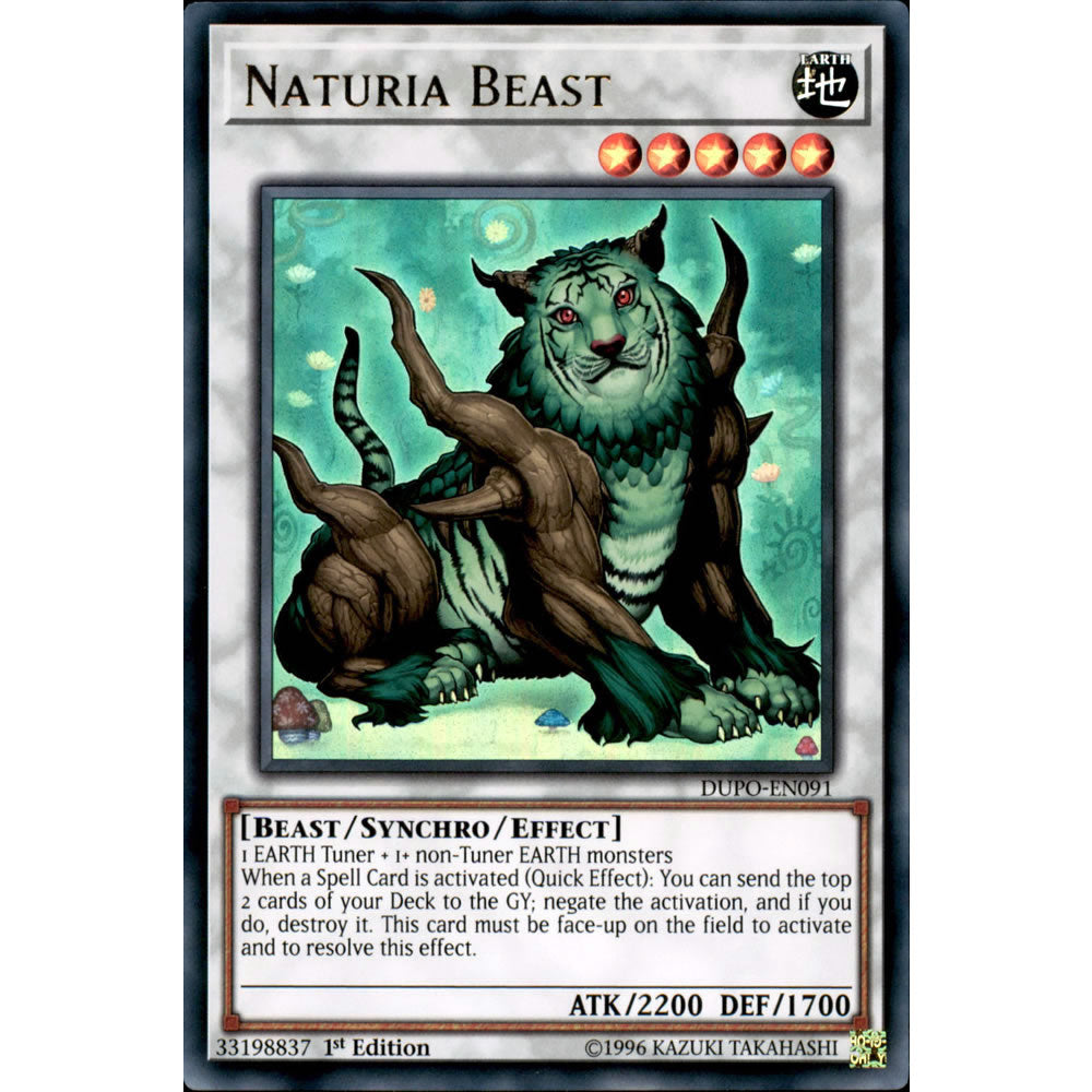 Naturia Beast DUPO-EN091 Yu-Gi-Oh! Card from the Duel Power Set