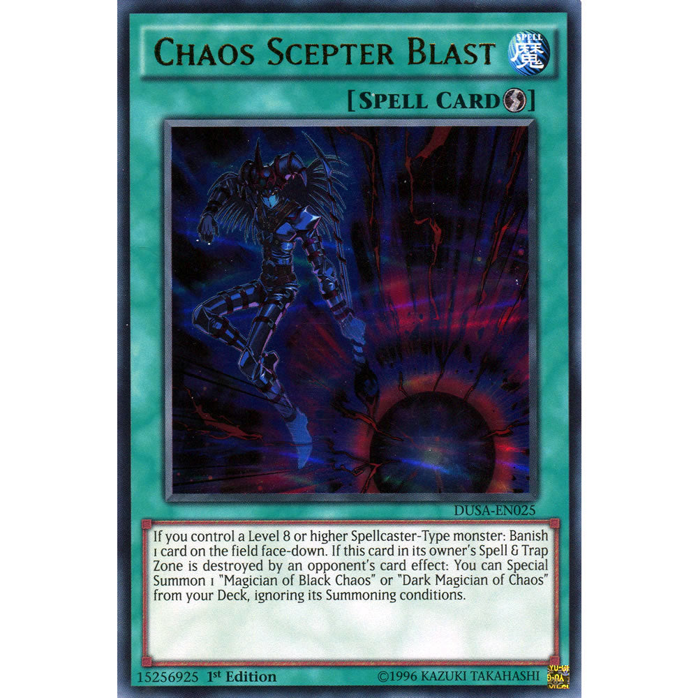 Chaos Scepter Blast DUSA-EN025 Yu-Gi-Oh! Card from the Duelist Saga Set