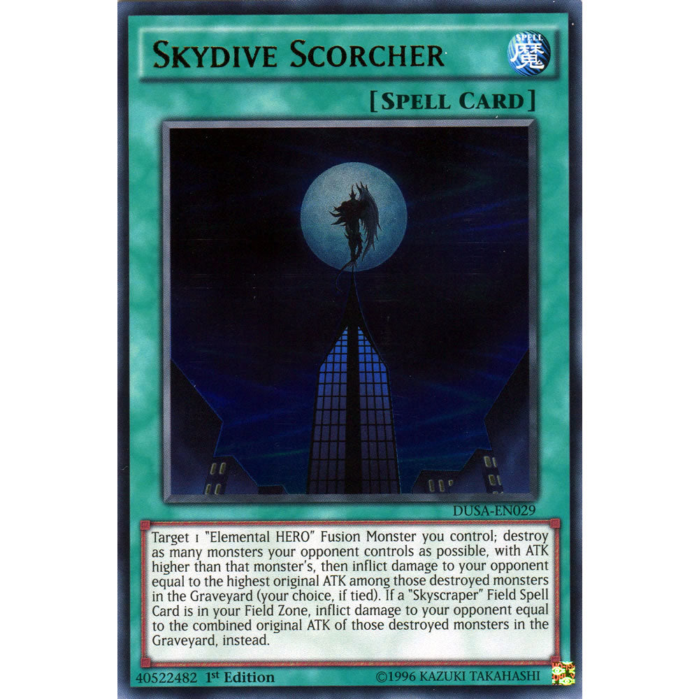 Skydive Scorcher DUSA-EN029 Yu-Gi-Oh! Card from the Duelist Saga Set