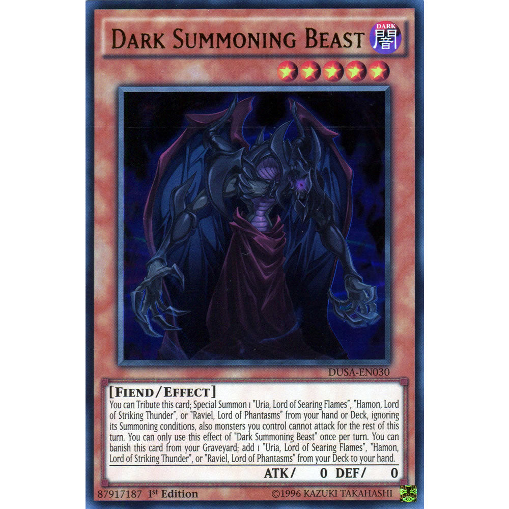 Dark Summoning Beast DUSA-EN030 Yu-Gi-Oh! Card from the Duelist Saga Set