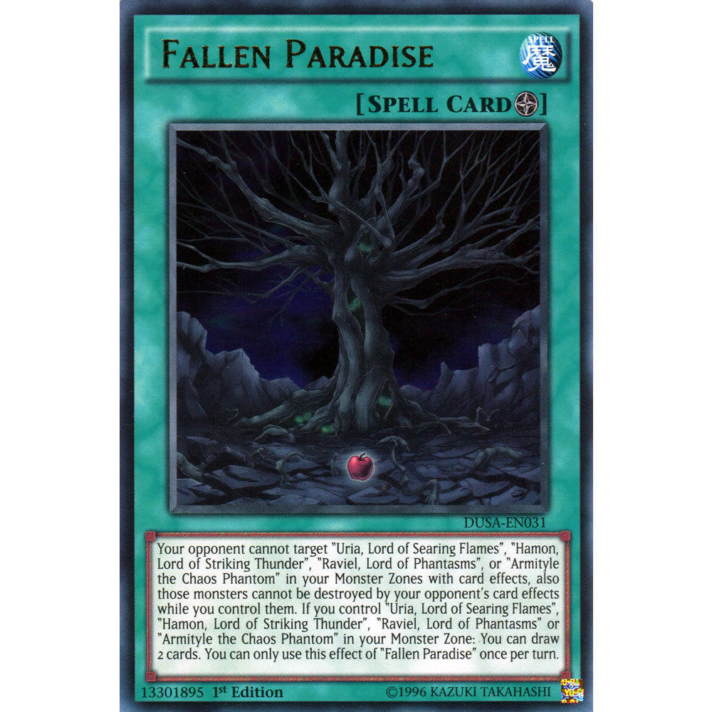 Fallen Paradise DUSA-EN031 Yu-Gi-Oh! Card from the Duelist Saga Set