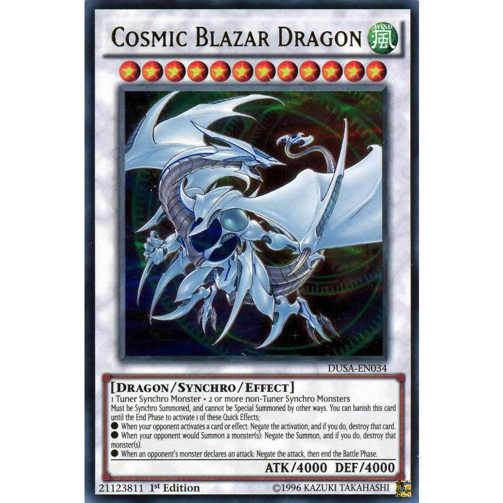 Cosmic Blazar Dragon DUSA-EN034 Yu-Gi-Oh! Card from the Duelist Saga Set