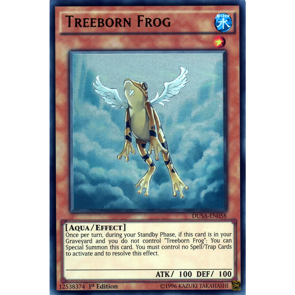 Treeborn Frog DUSA-EN058 Yu-Gi-Oh! Card from the Duelist Saga Set