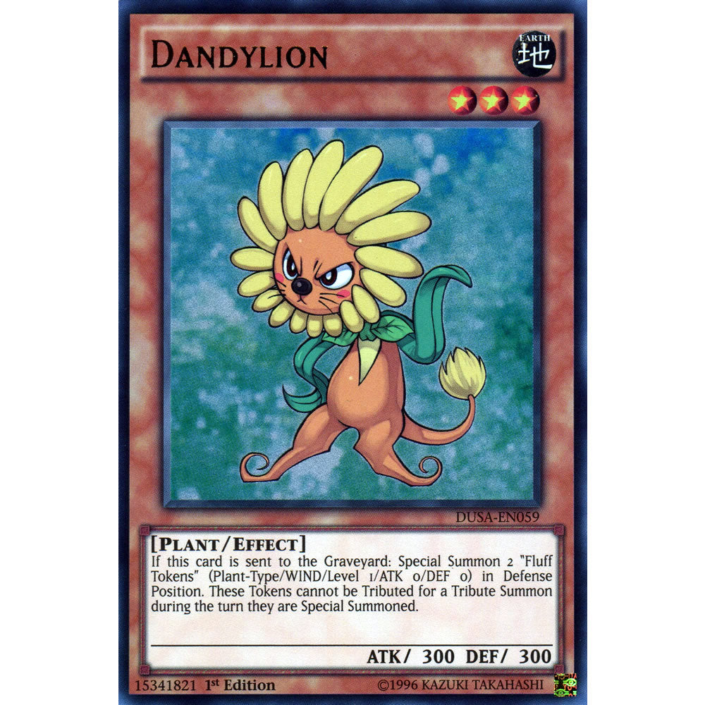 Dandylion DUSA-EN059 Yu-Gi-Oh! Card from the Duelist Saga Set