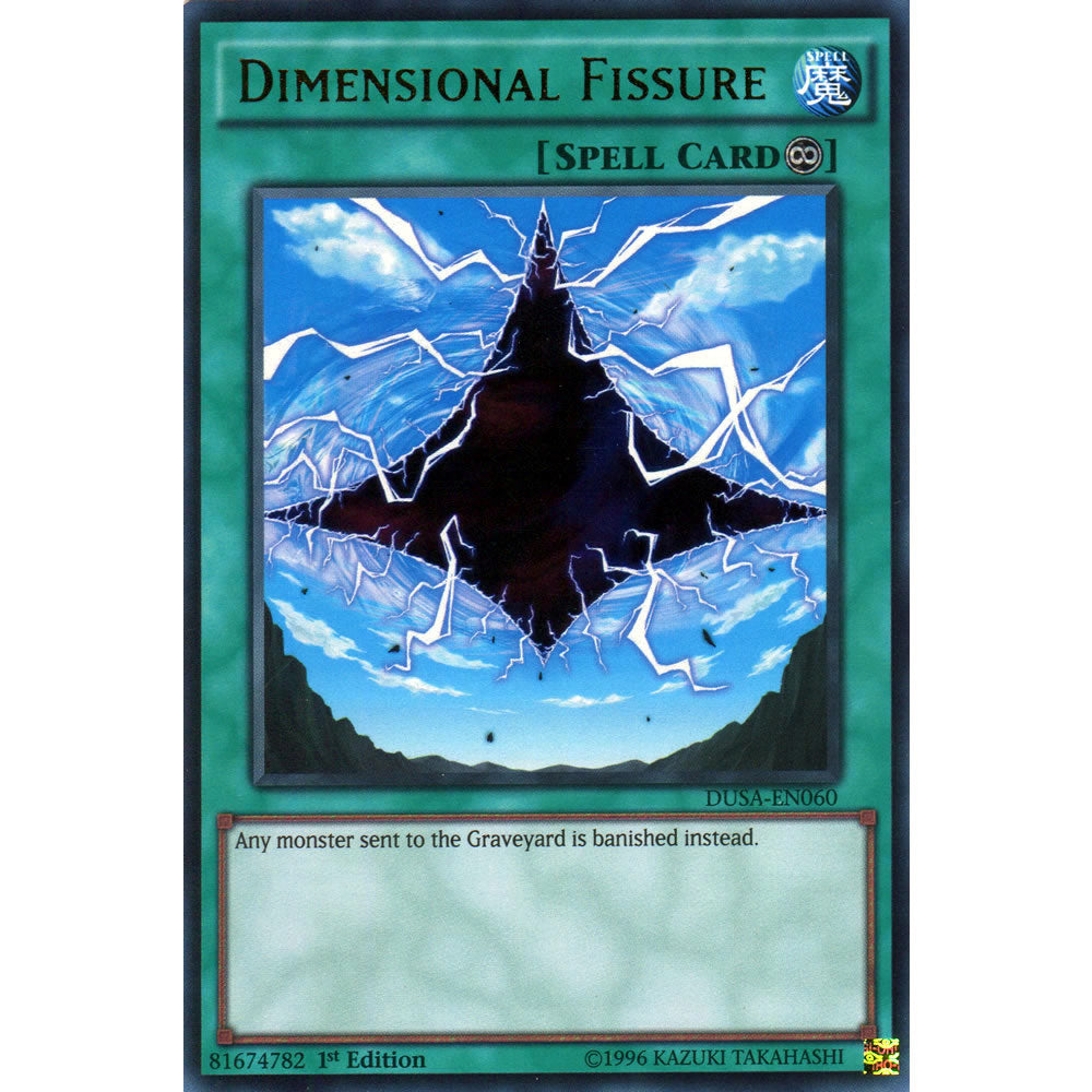 Dimensional Fissure DUSA-EN060 Yu-Gi-Oh! Card from the Duelist Saga Set