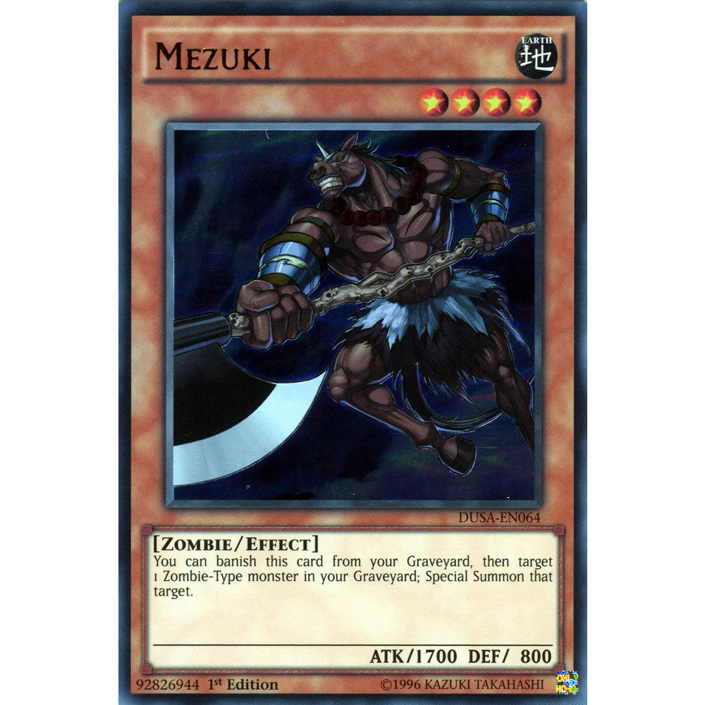 Mezuki DUSA-EN064 Yu-Gi-Oh! Card from the Duelist Saga Set