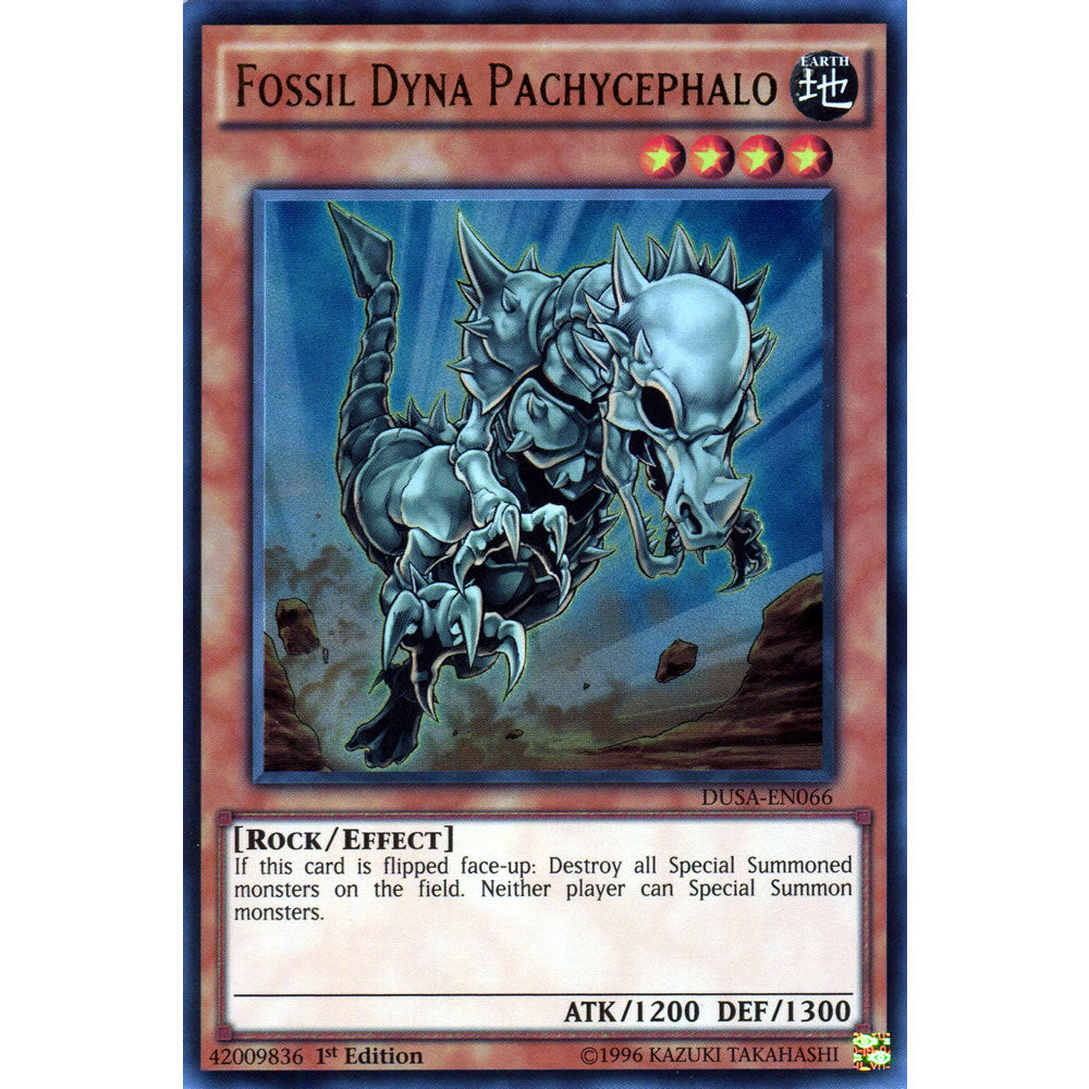 Fossil Dyna Pachycephalo DUSA-EN066 Yu-Gi-Oh! Card from the Duelist Saga Set