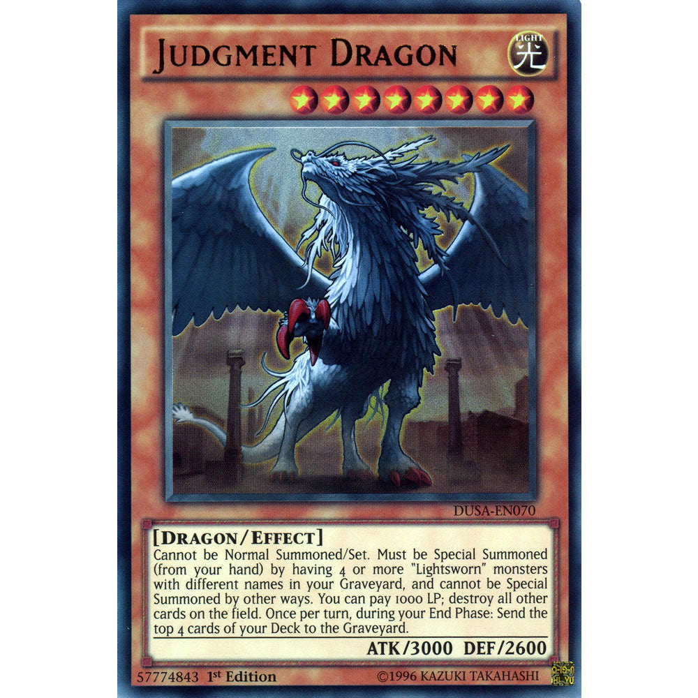 Judgment Dragon DUSA-EN070 Yu-Gi-Oh! Card from the Duelist Saga Set