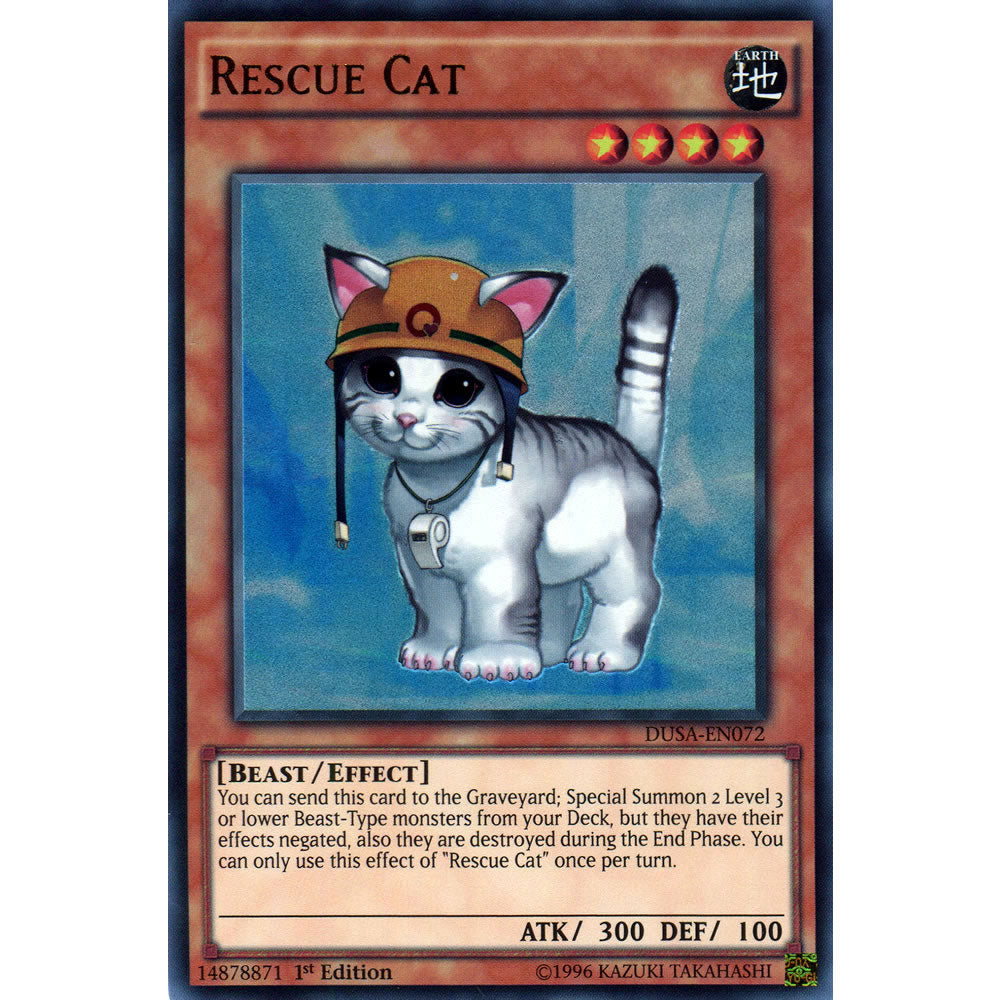 Rescue Cat DUSA-EN072 Yu-Gi-Oh! Card from the Duelist Saga Set