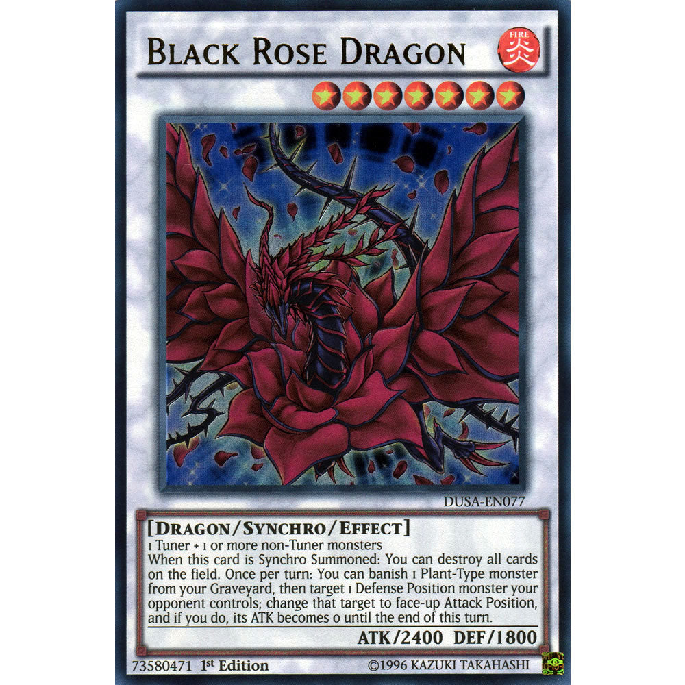 Black Rose Dragon DUSA-EN077 Yu-Gi-Oh! Card from the Duelist Saga Set