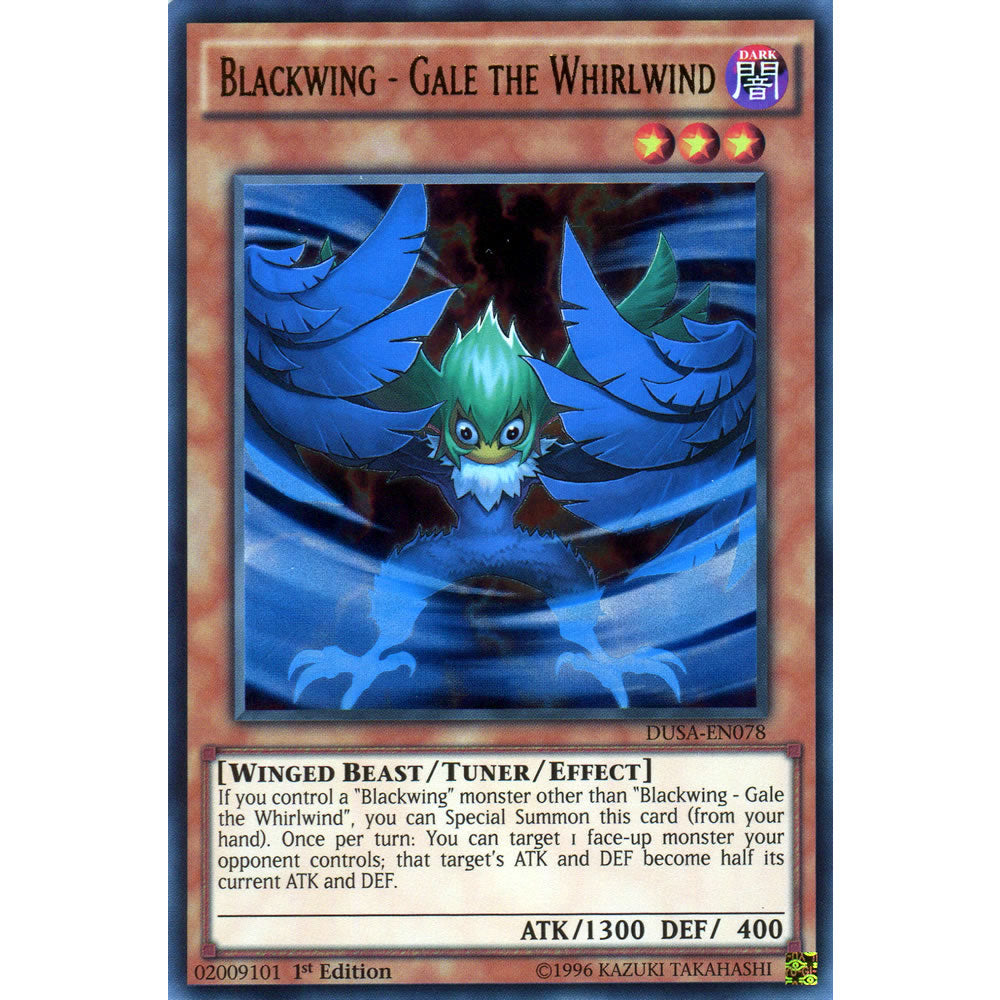 Blackwing - Gale the Whirlwind DUSA-EN078 Yu-Gi-Oh! Card from the Duelist Saga Set