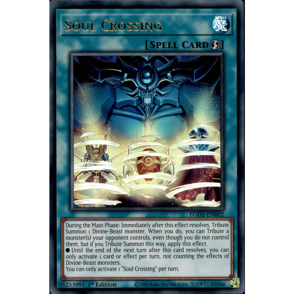 Soul Crossing EGO1-EN002 Yu-Gi-Oh! Card from the Egyptian God Deck: Obelisk the Tormentor Set