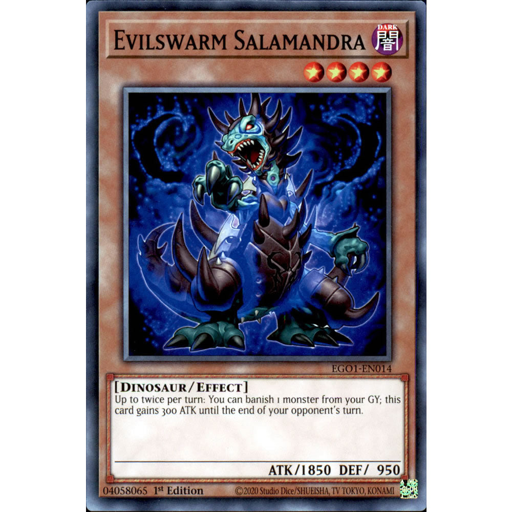 Evilswarm Salamandra EGO1-EN014 Yu-Gi-Oh! Card from the Egyptian God Deck: Obelisk the Tormentor Set