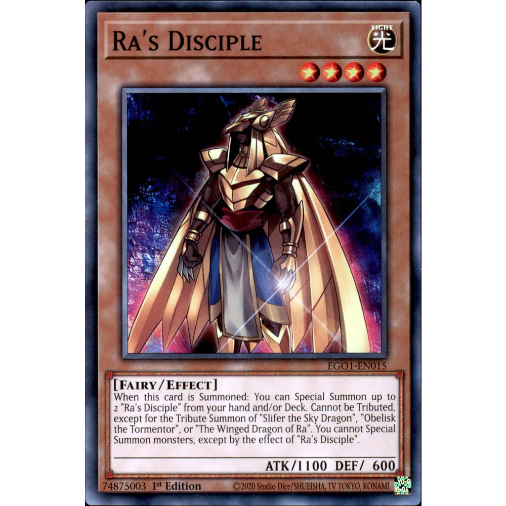 Ra's Disciple EGO1-EN015 Yu-Gi-Oh! Card from the Egyptian God Deck: Obelisk the Tormentor Set