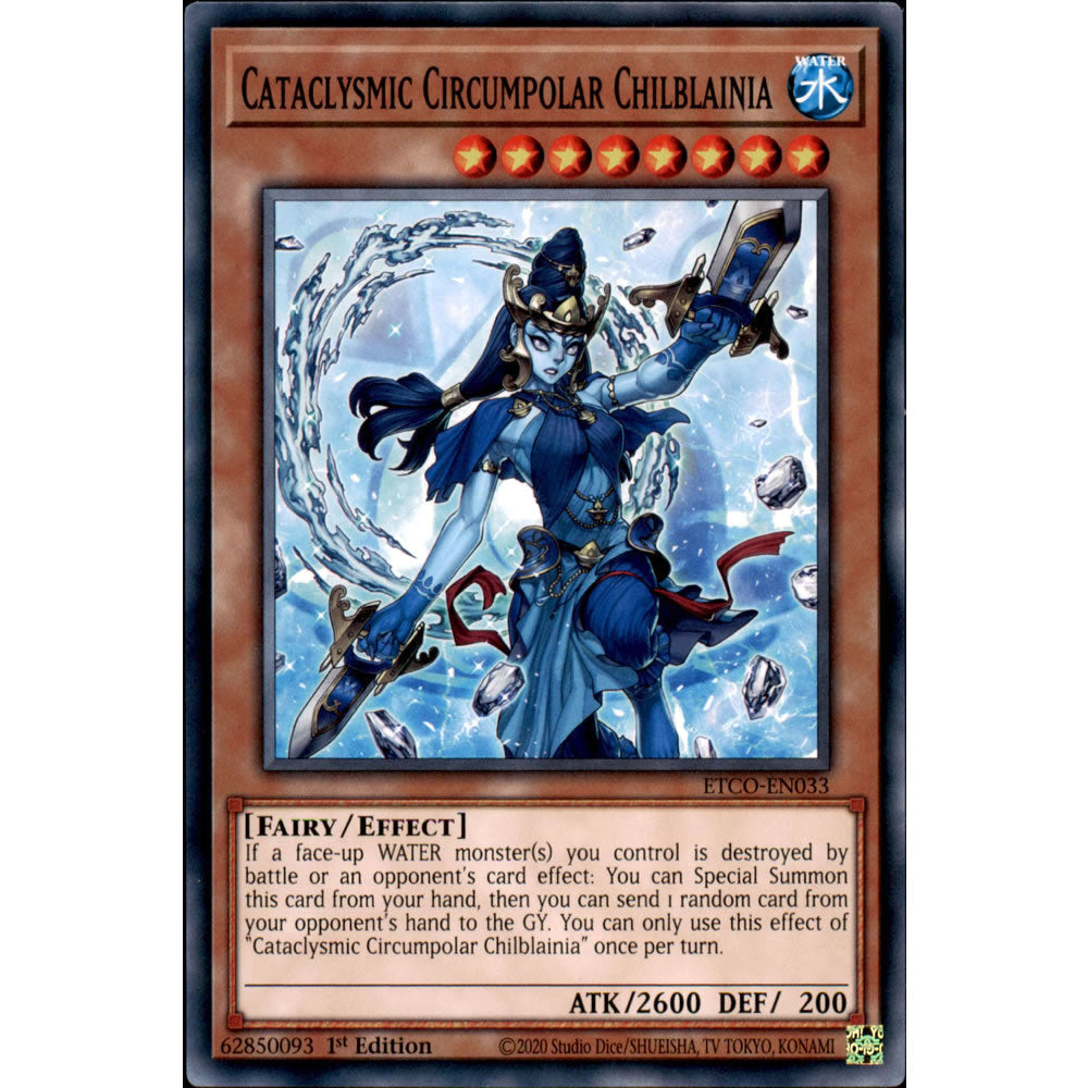 Cataclysmic Circumpolar Chilblainia ETCO-EN033 Yu-Gi-Oh! Card from the Eternity Code Set