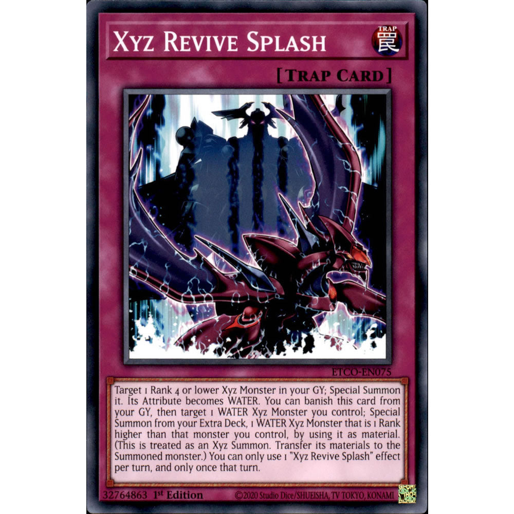 Xyz Revive Splash ETCO-EN075 Yu-Gi-Oh! Card from the Eternity Code Set