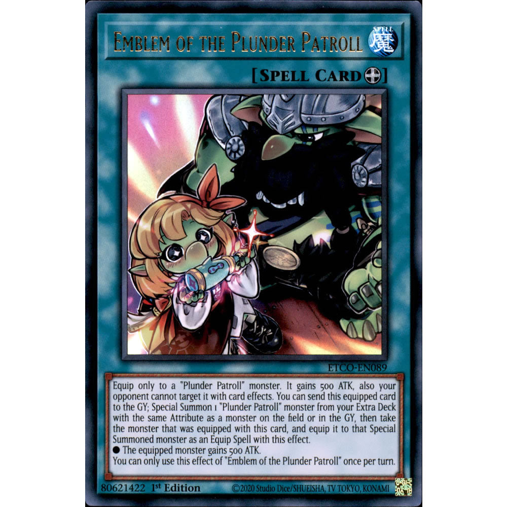 Emblem of the Plunder Patroll ETCO-EN089 Yu-Gi-Oh! Card from the Eternity Code Set